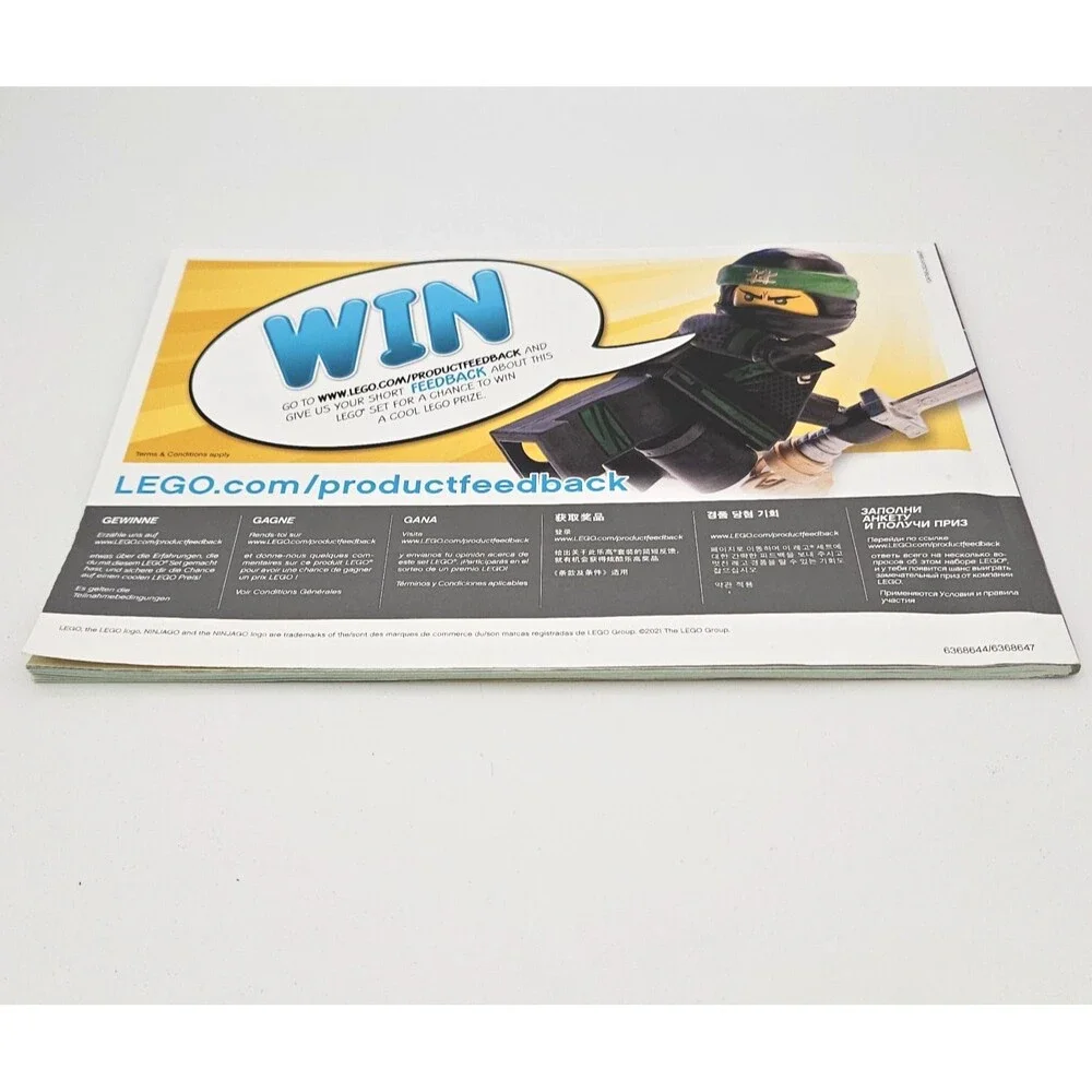 LEGO Ninjago Fire Dragon Attack 71753 Instruction Manual Book Only